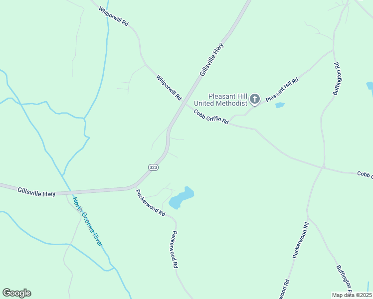 map of restaurants, bars, coffee shops, grocery stores, and more near 4446 Gillsville Highway in Gillsville