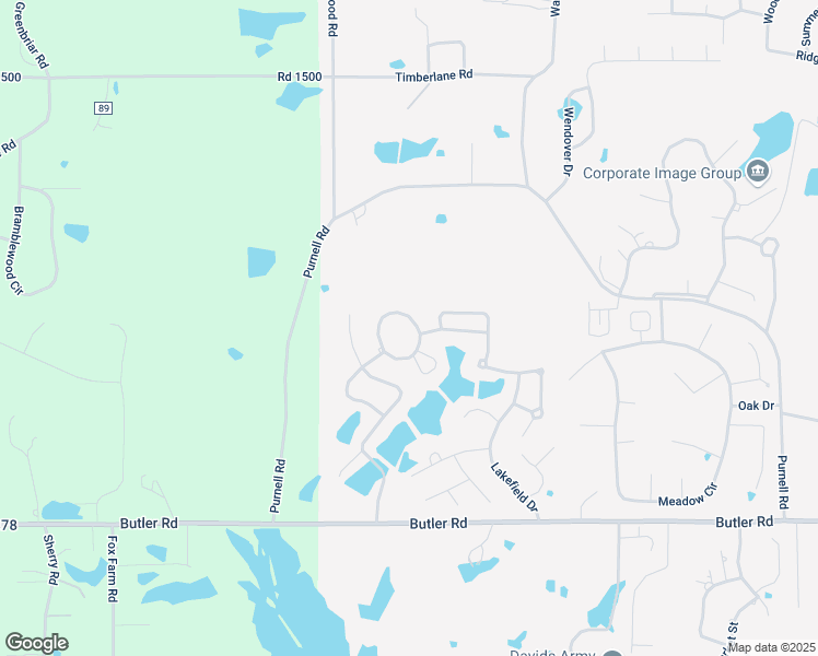 map of restaurants, bars, coffee shops, grocery stores, and more near 6134 Park Heights Circle in Tupelo