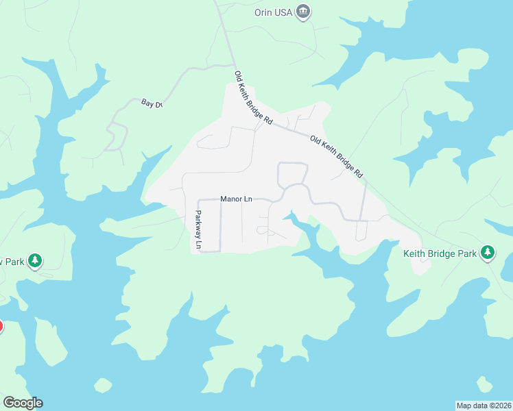 map of restaurants, bars, coffee shops, grocery stores, and more near 9525 Manor Lane in Gainesville