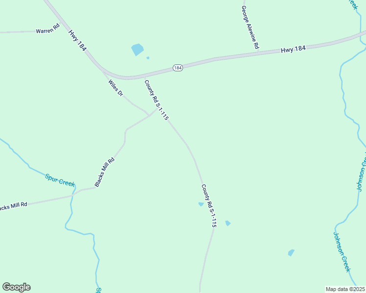 map of restaurants, bars, coffee shops, grocery stores, and more near 987 County Road S-1-115 in Iva