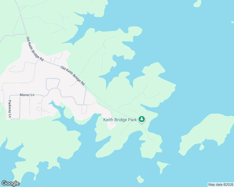 map of restaurants, bars, coffee shops, grocery stores, and more near 9095 Old Keith Bridge Road in Gainesville