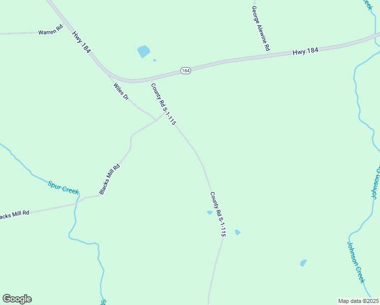 map of restaurants, bars, coffee shops, grocery stores, and more near 987 County Road S-1-115 in Iva