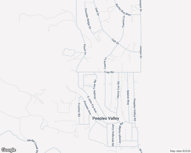 map of restaurants, bars, coffee shops, grocery stores, and more near 16991 Double Tree Road in Peeples Valley