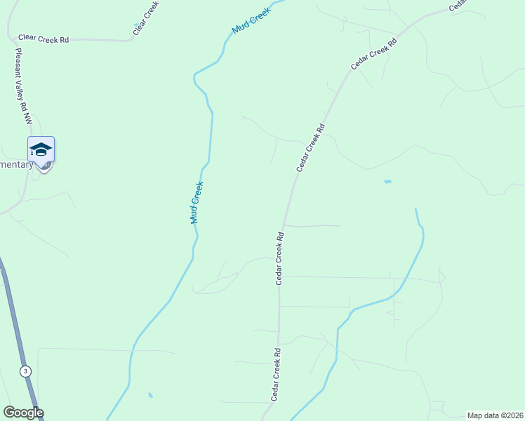 map of restaurants, bars, coffee shops, grocery stores, and more near 409 Cedar Creek Road in Cartersville