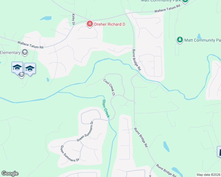 map of restaurants, bars, coffee shops, grocery stores, and more near 4235 Cool Creek Court in Cumming