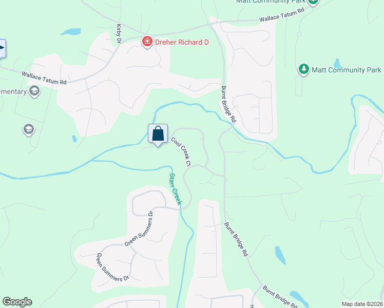 map of restaurants, bars, coffee shops, grocery stores, and more near 4230 Cool Creek Court in Cumming