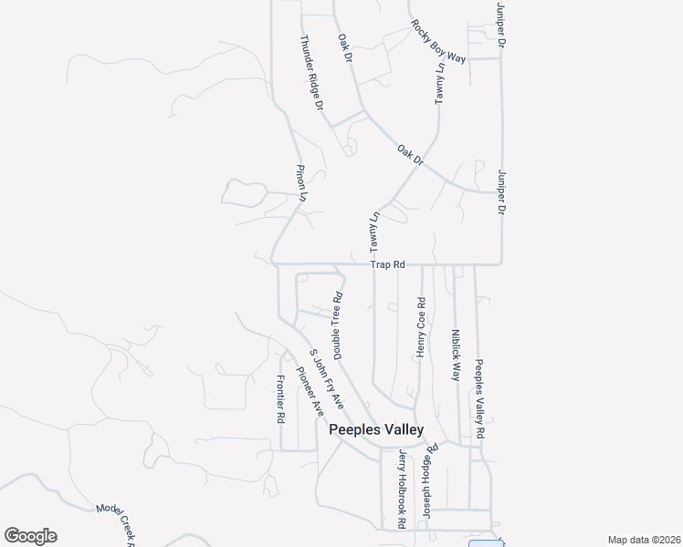 map of restaurants, bars, coffee shops, grocery stores, and more near 16991 Double Tree Road in Peeples Valley
