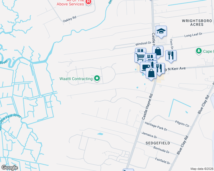 map of restaurants, bars, coffee shops, grocery stores, and more near 135 Chadwick Avenue in Wilmington