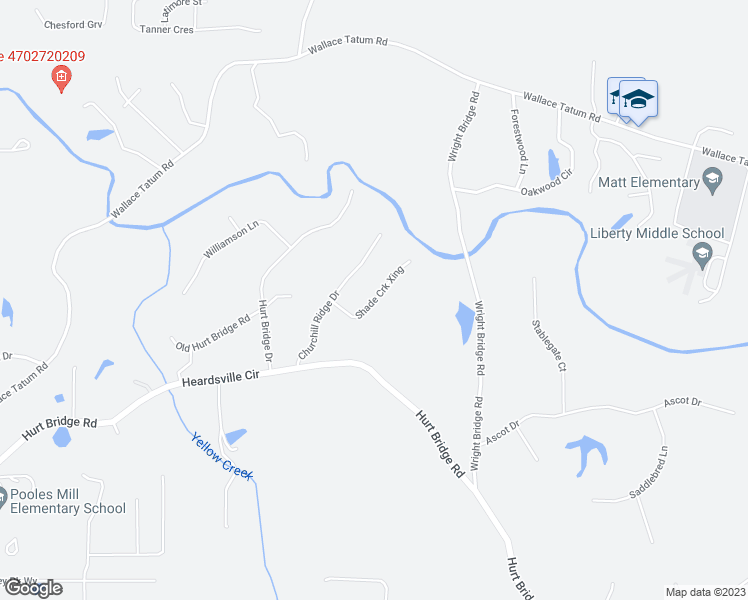 map of restaurants, bars, coffee shops, grocery stores, and more near 5035 Shade Creek Crossing in Cumming