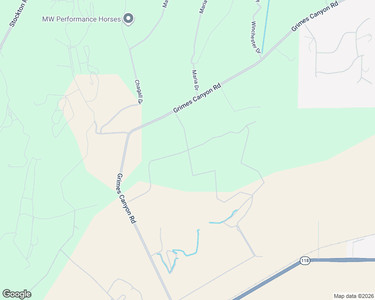 map of restaurants, bars, coffee shops, grocery stores, and more near Maarten Drive in Moorpark