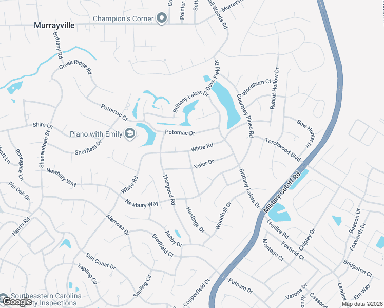 map of restaurants, bars, coffee shops, grocery stores, and more near 2801 White Road in Wilmington