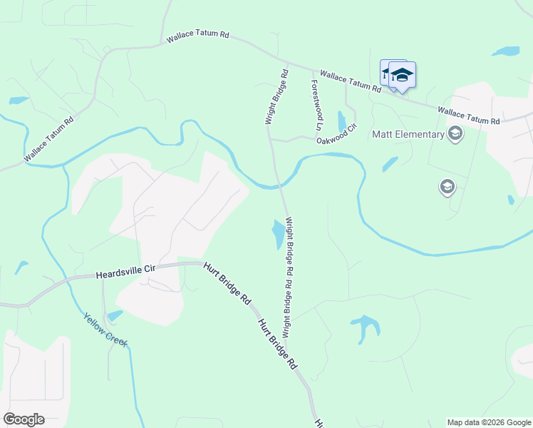 map of restaurants, bars, coffee shops, grocery stores, and more near 4815 Wright Bridge Road in Cumming