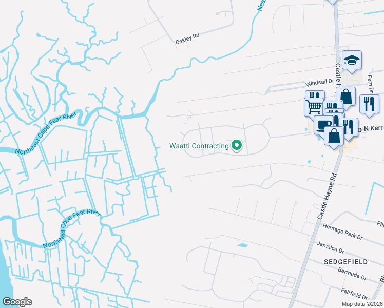 map of restaurants, bars, coffee shops, grocery stores, and more near 165 Chadwick Avenue in Wilmington