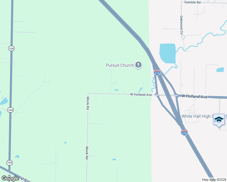 map of restaurants, bars, coffee shops, grocery stores, and more near 1003 Camp Road in White Hall
