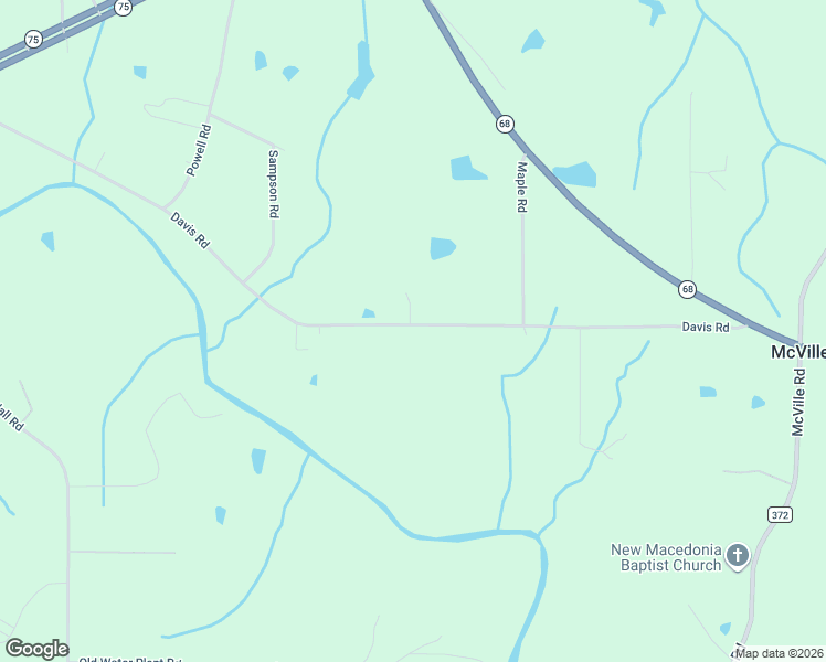 map of restaurants, bars, coffee shops, grocery stores, and more near 1226 Davis Road in Albertville