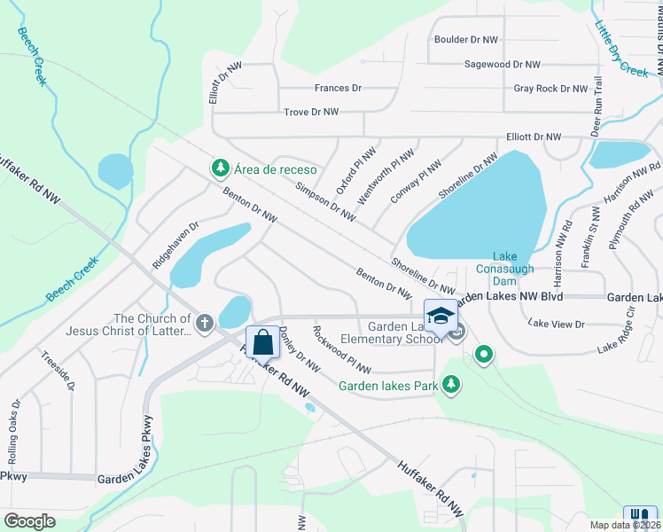 map of restaurants, bars, coffee shops, grocery stores, and more near 129 Benton Drive Northwest in Rome