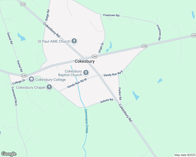 map of restaurants, bars, coffee shops, grocery stores, and more near 107 Sandy Run Road West in Hodges