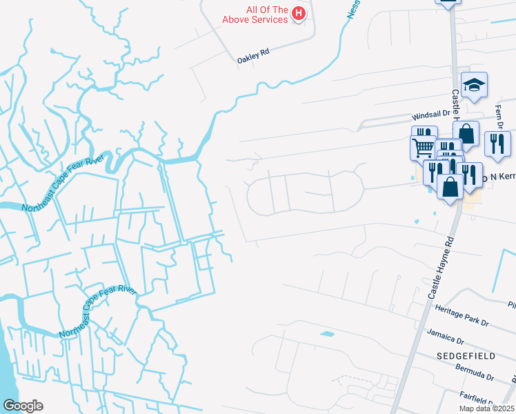 map of restaurants, bars, coffee shops, grocery stores, and more near 165 Chadwick Avenue in Wilmington