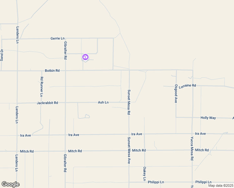 map of restaurants, bars, coffee shops, grocery stores, and more near 58825 Lorraine Road in Landers