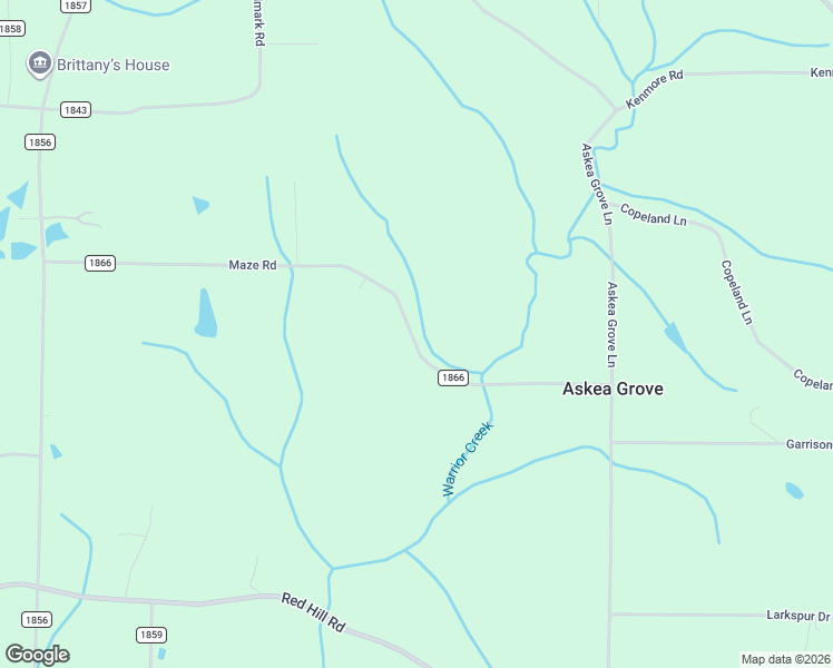 map of restaurants, bars, coffee shops, grocery stores, and more near 877 County Road 1866 in Arab