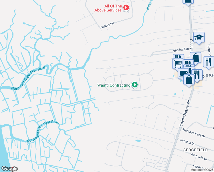 map of restaurants, bars, coffee shops, grocery stores, and more near 165 Chadwick Avenue in Wilmington