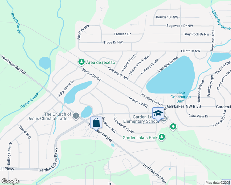 map of restaurants, bars, coffee shops, grocery stores, and more near 135 Benton Drive Northwest in Rome