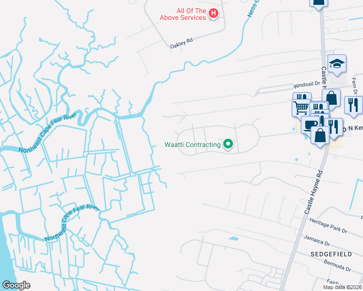 map of restaurants, bars, coffee shops, grocery stores, and more near 165 Chadwick Avenue in Wilmington