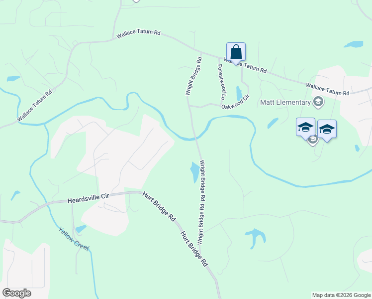 map of restaurants, bars, coffee shops, grocery stores, and more near 4815 Wright Bridge Road in Cumming