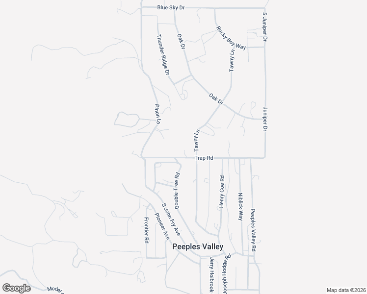 map of restaurants, bars, coffee shops, grocery stores, and more near 16991 Double Tree Road in Peeples Valley