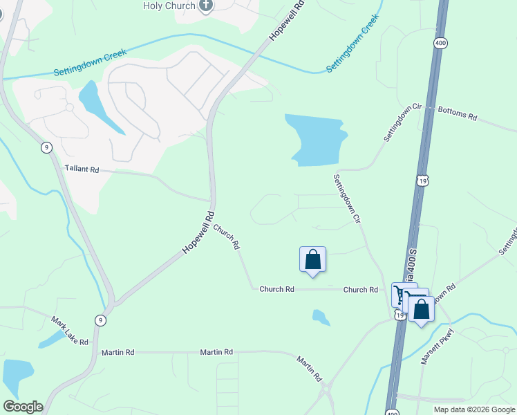 map of restaurants, bars, coffee shops, grocery stores, and more near 4830 Beechnut Circle in Cumming