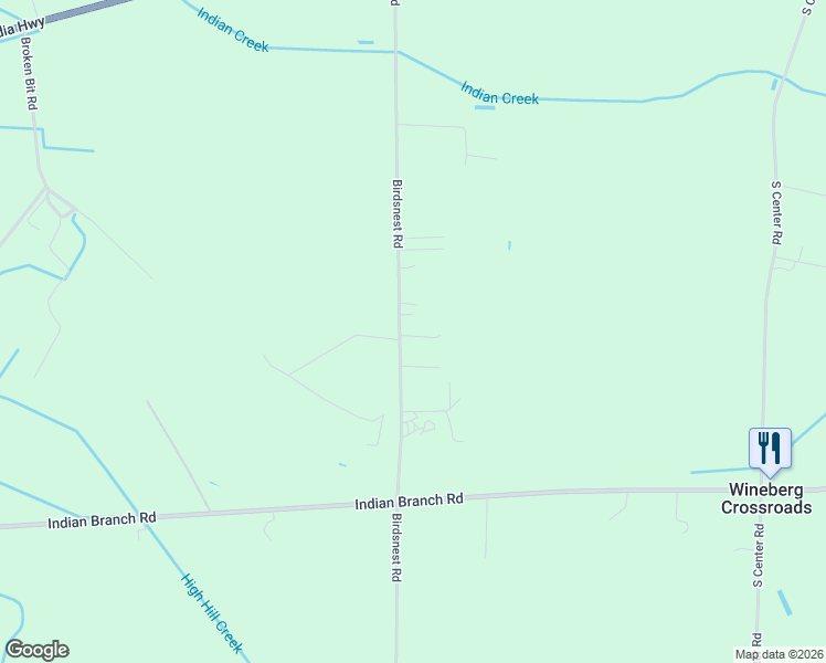 map of restaurants, bars, coffee shops, grocery stores, and more near 403 Birdsnest Road in Hartsville