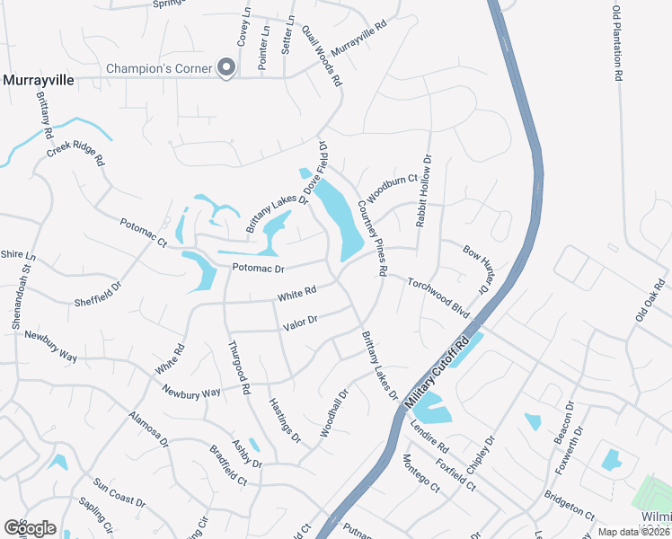map of restaurants, bars, coffee shops, grocery stores, and more near 7127 Brittany Lakes Dr in Wilmington