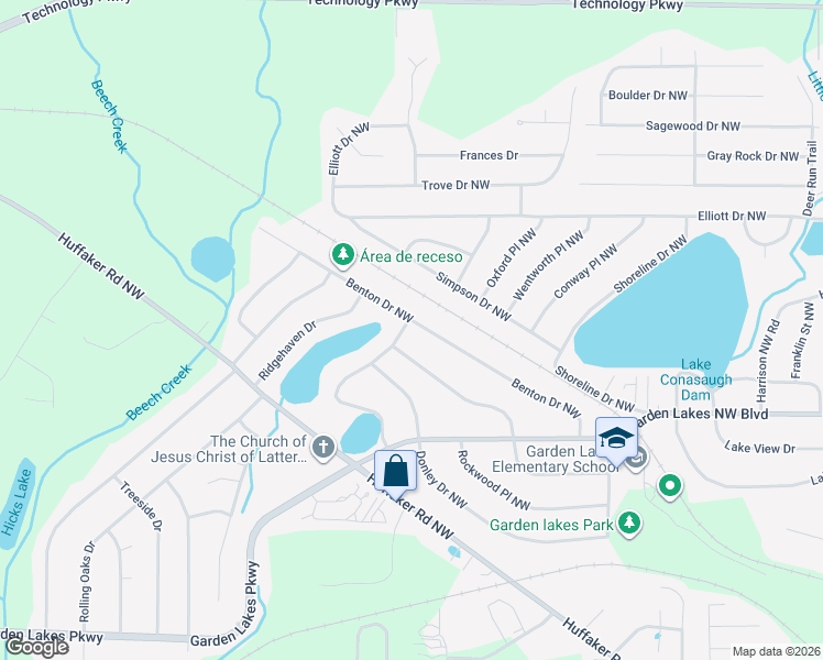 map of restaurants, bars, coffee shops, grocery stores, and more near 201 Benton Drive Northwest in Rome