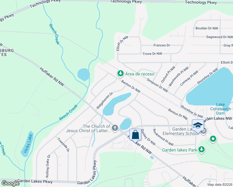 map of restaurants, bars, coffee shops, grocery stores, and more near 9 Ridgehaven Drive in Rome