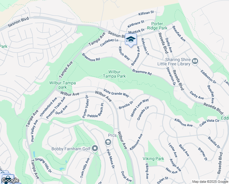 map of restaurants, bars, coffee shops, grocery stores, and more near 11921 Calle Vista Court in Los Angeles