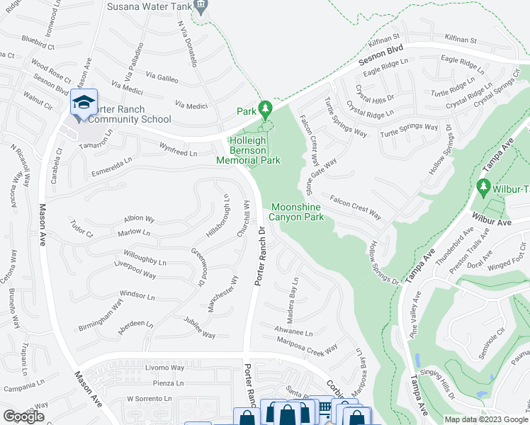 map of restaurants, bars, coffee shops, grocery stores, and more near 11978 Mariposa Bay Lane in Los Angeles
