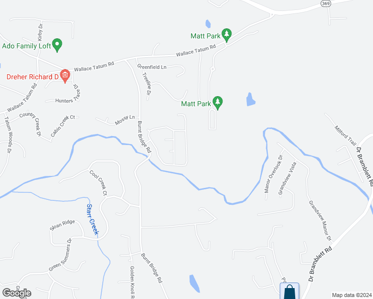 map of restaurants, bars, coffee shops, grocery stores, and more near 4445 Pleasant Woods Drive in Cumming
