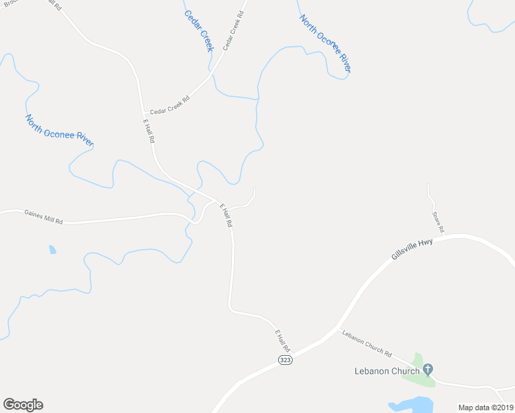 map of restaurants, bars, coffee shops, grocery stores, and more near 4718 Rocky Branch Crossing in Gainesville