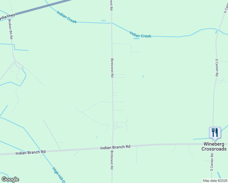 map of restaurants, bars, coffee shops, grocery stores, and more near 403 Birdsnest Road in Hartsville