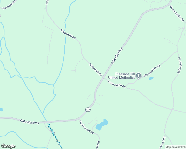 map of restaurants, bars, coffee shops, grocery stores, and more near 4674 Whiporwill Rd in Gillsville