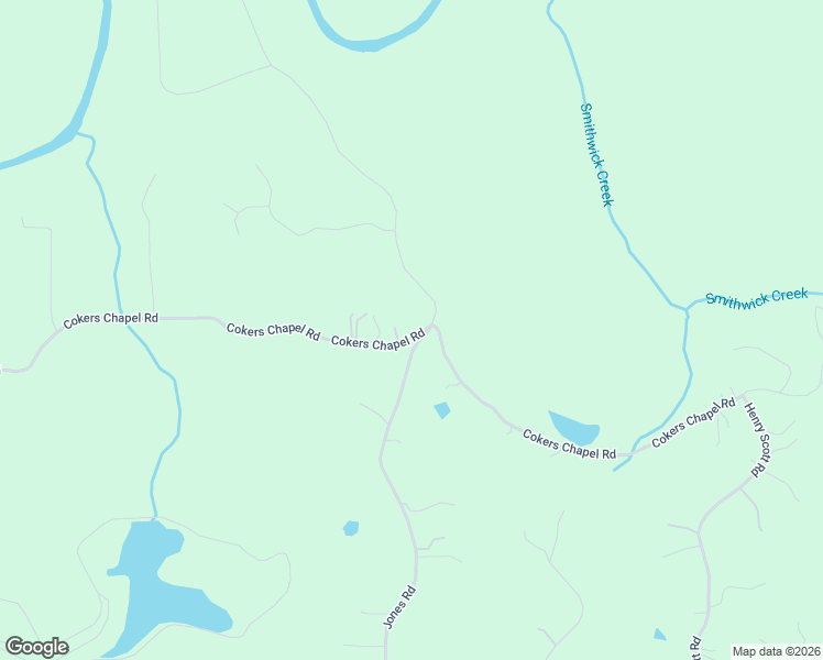 map of restaurants, bars, coffee shops, grocery stores, and more near 2055 Cokers Chapel Road in Ball Ground