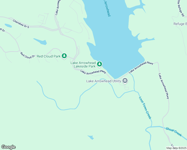 map of restaurants, bars, coffee shops, grocery stores, and more near 109 Waterview Court in Waleska