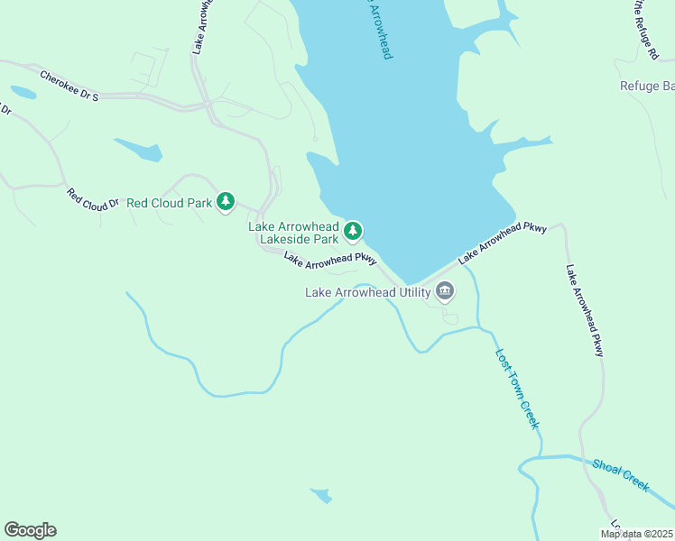 map of restaurants, bars, coffee shops, grocery stores, and more near 121 Waterview Court in Waleska
