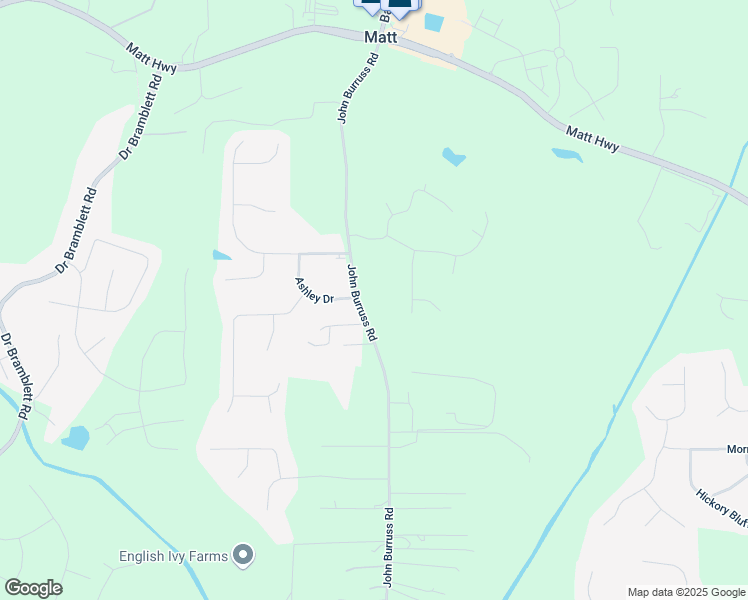 map of restaurants, bars, coffee shops, grocery stores, and more near 6000 John Burruss Road in Cumming