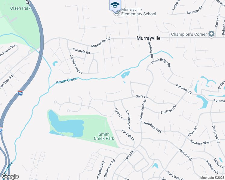 map of restaurants, bars, coffee shops, grocery stores, and more near 6409 Riva Ridge Rd in Wilmington
