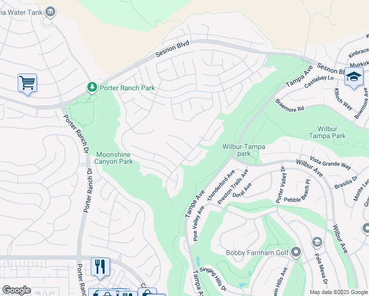 map of restaurants, bars, coffee shops, grocery stores, and more near in Los Angeles County