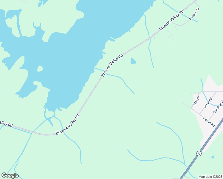 map of restaurants, bars, coffee shops, grocery stores, and more near 6121 Browns Valley Road in Guntersville
