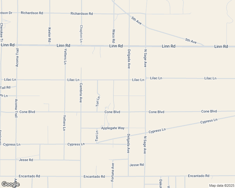 map of restaurants, bars, coffee shops, grocery stores, and more near 2225 Fortuna Avenue in Landers
