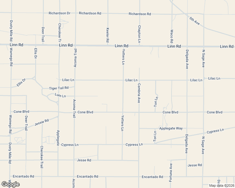 map of restaurants, bars, coffee shops, grocery stores, and more near 2288 Yetters Lane in Homestead Valley