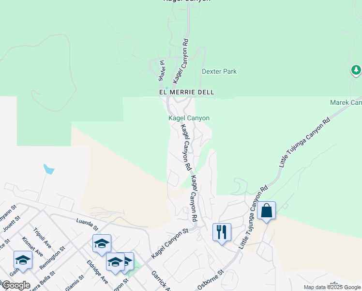 map of restaurants, bars, coffee shops, grocery stores, and more near in Los Angeles